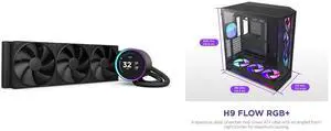 CPU Cooler Computer Case Combo - NZXT RL-KN36E-B2 Bundle with NZXT CM-H92FB-P1 CPU Cooler Computer Case Combo - NZXT RL-KN36E-B2 Bundle with NZXT CM-H92FB-P1