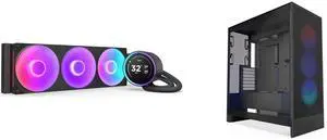 CPU Cooler Computer Case Combo -  NZXT RL-KR36E-B2 Bundle with  NZXT CM-H72FB-R1
