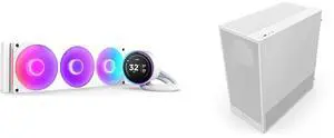 CPU Cooler Computer Case Combo -  NZXT RL-KR36E-W2 Bundle with  NZXT CC-H52FW-01