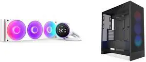 CPU Cooler Computer Case Combo -  NZXT RL-KR36E-W2 Bundle with  NZXT CM-H72FB-R1