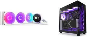 CPU Cooler Computer Case Combo -  NZXT RL-KR36E-W2 Bundle with  NZXT CC-H61FB-R1