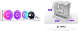 CPU Cooler Computer Case Combo -  NZXT RL-KR36E-W2 Bundle with  NZXT CM-H92FW-01