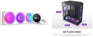 CPU Cooler Computer Case Combo -  NZXT RL-KR36E-W2 Bundle with  NZXT CM-H92FB-P1