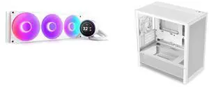 CPU Cooler Computer Case Combo -  NZXT RL-KR42E-W2 Bundle with  NZXT CC-H31FW-01