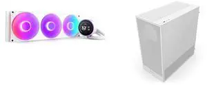 CPU Cooler Computer Case Combo -  NZXT RL-KR42E-W2 Bundle with  NZXT CC-H52FW-01