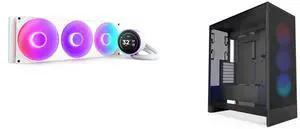 CPU Cooler Computer Case Combo -  NZXT RL-KR42E-W2 Bundle with  NZXT CM-H72FB-R1