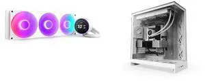 CPU Cooler Computer Case Combo -  NZXT RL-KR42E-W2 Bundle with  NZXT CM-H92FW-01