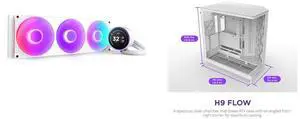 CPU Cooler Computer Case Combo -  NZXT RL-KR42E-W2 Bundle with  NZXT CM-H92FW-01