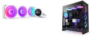 CPU Cooler Computer Case Combo -  NZXT RL-KR42E-W2 Bundle with  NZXT CM-H92FB-P1