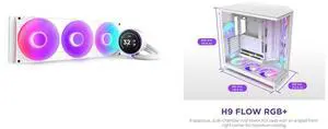 CPU Cooler Computer Case Combo -  NZXT RL-KR42E-W2 Bundle with  NZXT CM-H92FW-P1