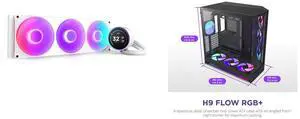 CPU Cooler Computer Case Combo -  NZXT RL-KR42E-W2 Bundle with  NZXT CM-H92FB-P1