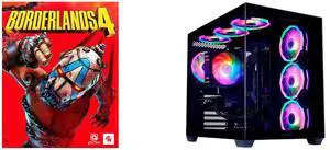 Borderlands 4 - PC [Steam Online Game Code] Mloong Black Gaming PC AMD Ryzen 5 5500 (Up to 4.2 GHz) CPU, GeForce RTX 5060 8GB, 1TB NVME SSD, 16GB DDR4 RAM 3200MHz, 650W PSU,7ARGB Fans, Windows 11 Home 64-bit WIFI Gaming Desktop, Black