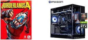 Borderlands 4 - PC [Steam Online Game Code] IPASON Ryvex Gaming Desktop, Ryzen 7 7800X3D, NVIDIA RTX5070 12GB,32GB DDR5 RAM, 1TB M.2 NVMe,Windows 11 home,WIFI,360MM Liquid Cooler, ARGB Fans, AI Ready,850W Gold PSU, Prebuilt Gaming Pc