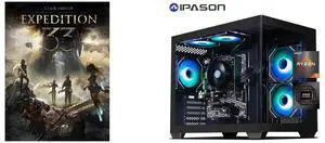 Clair Obscur: Expedition 33 - PC [Steam Online Game Code] IPASON  Speedra Gaming desktop  AMD Ryzen 5 5600GT (6 core up to 4.6GHz)   AMD Radeon Vega 7  16GB DDR4 3200MHz   1TB M.2 NVMe   550W PSU   Windows 11 home   WIFI   Gaming PC