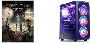 Clair Obscur: Expedition 33 - PC [Steam Online Game Code] MXZ Gaming PC Computer ,AMD Ryzen 5 3500X ,RX 580,8GB DDR4, NVME M2 500GB, 5 RGB Fans, Windows 11 Pro Ready to Use, Gamer Desktop Computer (R5 3500X| RX580)