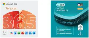 Microsoft 365 Personal | 12-Month Subscription, 1 person | Word, Excel, PowerPoint | 1TB OneDrive cloud storage | PC/Mac Instant Download ESET NOD32 Antivirus 2026 - 1 Device / 1 Year - Download