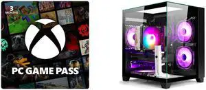 PC Game Pass (100+ PC Games All You Can Play) 3 Month US Region [Digital Code] LXZ Gaming PC Desktop,Features AMD Ryzen 7 8700F 4.1 GHz (5.0 GHz Turbo), GeForce RTX 5060 (8G),32GB DDR5 1TB NVMe SSD,Supports WiFi 6,Prebuilt Gaming PC Tower