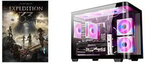 Clair Obscur: Expedition 33 - PC [Steam Online Game Code] LXZ Gaming PC Desktop,Intel Core i9-13900HX, GeForce RTX 5060(8G),AI-Powered Performance,32GB DDR5 RAM,1TB NVMe SSD,Prebuilt Gaming PC Tower,Supports WiFi 6,Black