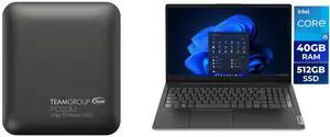Team Group PD20M 2TB Mag Portable SSD USB 3.2 Gen 2x2 Type-C Compatible with iPhone 15/15 Plus/15 Pro/15 Pro Max, Speed up to 2000MB/s (TPSEG2002T0C108) Lenovo V15 G4 15.6" FHD Laptop, Intel Core i5-13420H, 40GB RAM, 512GB SSD, Windows 11 H