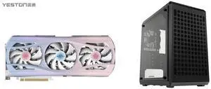 Yeston Atlantis Radeon RX 9070 XT 16G GDDR6 256bit 4nm Desktop computer PC Video Graphics Cards support PCI-Express 5.0 3*DP+1*HDMI-compatible ARGB graphics card Cooler Master Q300L V2 Micro-ATX Tower, Magnetic Patterned Dust Filter, USB 3.
