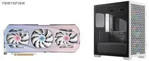 Yeston Atlantis Radeon RX 9070 XT 16G GDDR6 256bit 4nm Desktop computer PC Video Graphics Cards support PCI-Express 5.0 3*DP+1*HDMI-compatible ARGB graphics card Cooler Master Elite 302 White Micro-ATX High Airflow Minimalist PC Case, 365mm Yeston Atlantis Radeon RX 9070 XT 16G GDDR6 256bit 4nm Desktop computer PC Video Graphics Cards support PCI-Express 5.0 3*DP+1*HDMI-compatible ARGB graphics card Cooler Master Elite 302 White Micro-ATX High Airflow Minimalist PC Case, 365mm