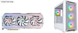 Yeston Atlantis Radeon RX 9070 XT 16G GDDR6 256bit 4nm Desktop computer PC Video Graphics Cards support PCI-Express 5.0 3*DP+1*HDMI-compatible ARGB graphics card Montech XR Wood White White Computer Cases - ATX Form