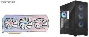 Yeston Atlantis Radeon RX 9070 XT 16G GDDR6 256bit 4nm Desktop computer PC Video Graphics Cards support PCI-Express 5.0 3*DP+1*HDMI-compatible ARGB graphics card Fractal Design Pop XL Air RGB Black TG ATX High-Airflow Clear Tempered Glass W