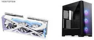 Yeston Sakura Nvidia GeForce RTX 5070 Graphics Card GDDR7 12G 192bit Gaming GPU PCI-Express 5.0 video cards Desktop computer PC video gaming graphics card Phanteks Eclipse G370A, mid-tower Gaming Chassis, high airflow mesh, 3x M25 D-RGB Fan