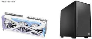 Yeston Sakura Nvidia GeForce RTX 5070 Graphics Card GDDR7 12G 192bit Gaming GPU PCI-Express 5.0 video cards Desktop computer PC video gaming graphics card Thermaltake Versa H17  Black SPCC Micro ATX Gaming Computer Case CA-1J1-00S1NN-00