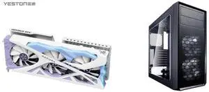 Yeston Sakura Nvidia GeForce RTX 5070 Graphics Card GDDR7 12G 192bit Gaming GPU PCI-Express 5.0 video cards Desktop computer PC video gaming graphics card Fractal Design Focus G Black ATX Mid Tower Computer Case