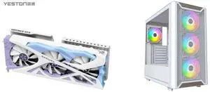 Yeston Sakura Nvidia GeForce RTX 5070 Graphics Card GDDR7 12G 192bit Gaming GPU PCI-Express 5.0 video cards Desktop computer PC video gaming graphics card Montech XR Wood White White Computer Cases - ATX Form