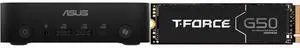 ASUS ExpertCenter PN54 Barebone Mini PC with AMD Ryzen AI 5 340 Processor, Dual Channel DDR5 RAM, Dual Storage Design, WiFi 7 & BT 5.4, Voice Command, Toolless Chassis Access (PN54-BB5000ETL-A) Team Group T-FORCE G50 M.2 2280 512GB PCIe 4.0 ASUS ExpertCenter PN54 Barebone Mini PC with AMD Ryzen AI 5 340 Processor, Dual Channel DDR5 RAM, Dual Storage Design, WiFi 7 & BT 5.4, Voice Command, Toolless Chassis Access (PN54-BB5000ETL-A) Team Group T-FORCE G50 M.2 2280 512GB PCIe 4.0