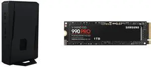 ASUS NUC 15 Performance Barebone Kit Mini PC with Intel Core Ultra 9 (Series 2), NVIDIA GeForce RTX 5070 Mobile GPU, Dual channel DDR5 RAM, Dual Storage Design, Thunderbolt 4 SAMSUNG 990 PRO SSD 1TB PCIe 4.0 M.2 2280 Internal Solid State Ha