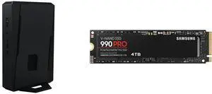 ASUS NUC 15 Performance Barebone Kit Mini PC with Intel Core Ultra 9 (Series 2), NVIDIA GeForce RTX 5070 Mobile GPU, Dual channel DDR5 RAM, Dual Storage Design, Thunderbolt 4 SAMSUNG 990 PRO SSD 4TB PCIe 4.0 M.2 2280 Internal Solid State Ha