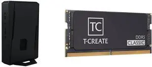 ASUS NUC 15 Performance Barebone Kit Mini PC with Intel Core Ultra 7 (Series 2), NVIDIA GeForce RTX 5060 Mobile GPU, Dual channel DDR5 RAM, Dual Storage Design, Thunderbolt 4 + Laptop Memory