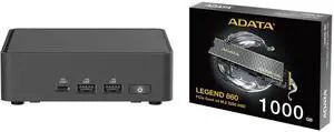 ASUS NUC 15 Pro RNUC15CRKC50000U  Mini PC Barebone + AData Legend 860 PCIe 1TB  Gen4 x4 M.2 2280 SSD Solid State Disk Model SLEG-860-1000GCS