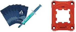 Arctic MX-6 ULTIMATE Performance Thermal Paste with 6x MX Cleaner and AAAwave AM5 CPU Contact Sealing Frame, Anti-Bending Contact Frame & Fixing Frame, CPU Guard Protects AM5 Socket Components - Red Arctic MX-6 ULTIMATE Performance Thermal Paste with 6x MX Cleaner and AAAwave AM5 CPU Contact Sealing Frame, Anti-Bending Contact Frame & Fixing Frame, CPU Guard Protects AM5 Socket Components - Red