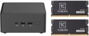 Asus NUC 15 Pro RNUC15CRHI30000U Black Barebone System Team T-CREATE CLASSIC 64GB (2 x 32GB) 262-Pin DDR5 SO-DIMM DDR5 5600 (PC5 44800) Laptop Memory Model CTCCD564G5600HC46ADC-S01 Asus NUC 15 Pro RNUC15CRHI30000U Black Barebone System Team T-CREATE CLASSIC 64GB (2 x 32GB) 262-Pin DDR5 SO-DIMM DDR5 5600 (PC5 44800) Laptop Memory Model CTCCD564G5600HC46ADC-S01