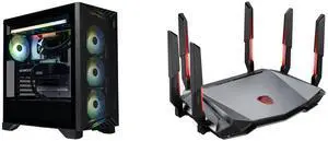 MSI Gaming Desktop PC Aegis RS2 AI C2NVP7-1444US Intel Core Ultra 7 265K 32GB DDR5 2TB NVMe SSD GeForce RTX 5070 Windows 11 Home Advance MSI RadiX AXE6600 WiFi 6E Tri-Band Gaming Router support 2.5GHz/5GHz/6GHz, AI QoS support MSI Gaming Desktop PC Aegis RS2 AI C2NVP7-1444US Intel Core Ultra 7 265K 32GB DDR5 2TB NVMe SSD GeForce RTX 5070 Windows 11 Home Advance MSI RadiX AXE6600 WiFi 6E Tri-Band Gaming Router support 2.5GHz/5GHz/6GHz, AI QoS support