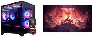YLZKIX Gaming PC,AMD Ryzen 5 5600 3.5GHz(up to 4.4GHz), Radeon RX 6600/LE 8GB Desktop Computer, 1TB NVMe SSD, 16GB DDR4 3200MHz, ,550W PSU,USB WIFI6&Bluetooth Windows 11 Home & AI Powered Gamer PC HELLDIVERS 2 - PC [Steam Code, UNITED STATE YLZKIX Gaming PC,AMD Ryzen 5 5600 3.5GHz(up to 4.4GHz), Radeon RX 6600/LE 8GB Desktop Computer, 1TB NVMe SSD, 16GB DDR4 3200MHz, ,550W PSU,USB WIFI6&Bluetooth Windows 11 Home & AI Powered Gamer PC HELLDIVERS 2 - PC [Steam Code, UNITED STATE