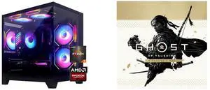 YLZKIX Gaming PC,AMD Ryzen 5 5600 3.5GHz(up to 4.4GHz), Radeon RX 6600/LE 8GB Desktop Computer, 1TB NVMe SSD, 16GB DDR4 3200MHz, ,550W PSU,USB WIFI6&Bluetooth Windows 11 Home & AI Powered Gamer PC Ghost of Tsushima DIRECTOR'S CUT - PC [Stea YLZKIX Gaming PC,AMD Ryzen 5 5600 3.5GHz(up to 4.4GHz), Radeon RX 6600/LE 8GB Desktop Computer, 1TB NVMe SSD, 16GB DDR4 3200MHz, ,550W PSU,USB WIFI6&Bluetooth Windows 11 Home & AI Powered Gamer PC Ghost of Tsushima DIRECTOR'S CUT - PC [Stea