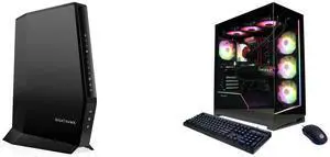 Netgear Nighthawk DOCSIS 3.1 AX2700 Two-in-One Cable Modem + WiFi Router, 2.7Gbps, CAX30S-100NAS, 90-Day of Netgear Armor Included CyberpowerPC Gaming Desktop PC GM70928 AMD Ryzen 7 7800X3D 32GB DDR5 1TB NVMe SSD GeForce RTX 5070 Windows 11 Netgear Nighthawk DOCSIS 3.1 AX2700 Two-in-One Cable Modem + WiFi Router, 2.7Gbps, CAX30S-100NAS, 90-Day of Netgear Armor Included CyberpowerPC Gaming Desktop PC GM70928 AMD Ryzen 7 7800X3D 32GB DDR5 1TB NVMe SSD GeForce RTX 5070 Windows 11
