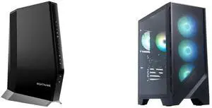 Netgear Nighthawk DOCSIS 3.1 AX6000 Two-in-One Cable Modem + WiFi Router, 6Gbps, CAX80-100NAS MSI Gaming Desktop PC Codex Z2 A8NVM-485US AMD Ryzen 7 8700F 16GB DDR5 2TB NVMe SSD GeForce RTX 5060 Ti Windows 11 Home Netgear Nighthawk DOCSIS 3.1 AX6000 Two-in-One Cable Modem + WiFi Router, 6Gbps, CAX80-100NAS MSI Gaming Desktop PC Codex Z2 A8NVM-485US AMD Ryzen 7 8700F 16GB DDR5 2TB NVMe SSD GeForce RTX 5060 Ti Windows 11 Home