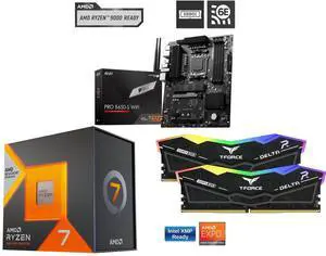 MSI PRO B650-S WIFI AM5 AMD B650 Ryzen 7000 DDR5 PCI-E x16 slot Wi-Fi 6E Bluetooth SATA 6Gb/s ATX Motherboard AMD Ryzen 7 7800X3D - Ryzen 7 7000 Series Zen 4 8-Core 4.2 GHz - Socket AM5 120W - AMD Radeon Graphics Desktop Processor - 100-10 MSI PRO B650-S WIFI AM5 AMD B650 Ryzen 7000 DDR5 PCI-E x16 slot Wi-Fi 6E Bluetooth SATA 6Gb/s ATX Motherboard AMD Ryzen 7 7800X3D - Ryzen 7 7000 Series Zen 4 8-Core 4.2 GHz - Socket AM5 120W - AMD Radeon Graphics Desktop Processor - 100-10