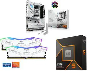 Motherboard Memory CPU Combo - ASUS ROG STRIX B850-A GAMING WIFI R2 Bundle with Team Group FF4D516G6000HC38ADC01 and AMD Ryzen 9 9900X Motherboard Memory CPU Combo - ASUS ROG STRIX B850-A GAMING WIFI R2 Bundle with Team Group FF4D516G6000HC38ADC01 and AMD Ryzen 9 9900X