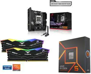Motherboard Memory CPU Combo - ASUS ROG STRIX B650E-I GAMING WIFI Bundle with Team Group FF3D516G6000HC38ADC01 and AMD Ryzen 5 7600X Motherboard Memory CPU Combo - ASUS ROG STRIX B650E-I GAMING WIFI Bundle with Team Group FF3D516G6000HC38ADC01 and AMD Ryzen 5 7600X