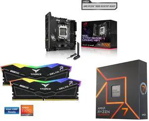 Motherboard Memory CPU Combo - ASUS ROG STRIX B650E-I GAMING WIFI Bundle with Team Group FF3D516G6000HC38ADC01 and AMD Ryzen 7 7700X Motherboard Memory CPU Combo - ASUS ROG STRIX B650E-I GAMING WIFI Bundle with Team Group FF3D516G6000HC38ADC01 and AMD Ryzen 7 7700X