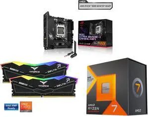 Motherboard Memory CPU Combo - ASUS ROG STRIX B650E-I GAMING WIFI Bundle with Team Group FF3D516G6000HC38ADC01 and AMD Ryzen 7 7800X3D Motherboard Memory CPU Combo - ASUS ROG STRIX B650E-I GAMING WIFI Bundle with Team Group FF3D516G6000HC38ADC01 and AMD Ryzen 7 7800X3D