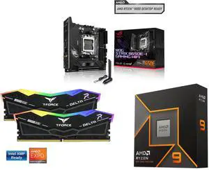 Motherboard Memory CPU Combo - ASUS ROG STRIX B650E-I GAMING WIFI Bundle with Team Group FF3D516G6000HC38ADC01 and AMD Ryzen 9 9950X Motherboard Memory CPU Combo - ASUS ROG STRIX B650E-I GAMING WIFI Bundle with Team Group FF3D516G6000HC38ADC01 and AMD Ryzen 9 9950X