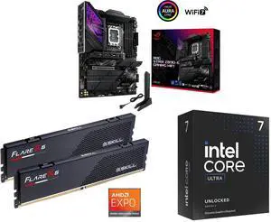 Motherboard Memory CPU Combo - ASUS ROG STRIX Z890-E GAMING WIFI Bundle with G.SKILL F5-6000J3636F16GX2-FX5 and Intel Core Ultra 7 265KF Motherboard Memory CPU Combo - ASUS ROG STRIX Z890-E GAMING WIFI Bundle with G.SKILL F5-6000J3636F16GX2-FX5 and Intel Core Ultra 7 265KF